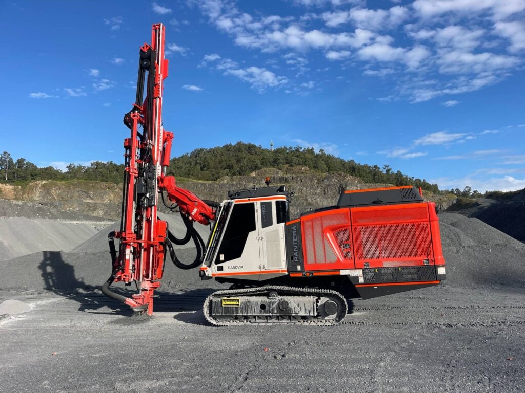 Sandvik Pantera Drill Rig Operating at Quarry Site